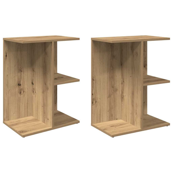 Sängbord 2 St 46,5X29X61 Cm Konstruerat Trä