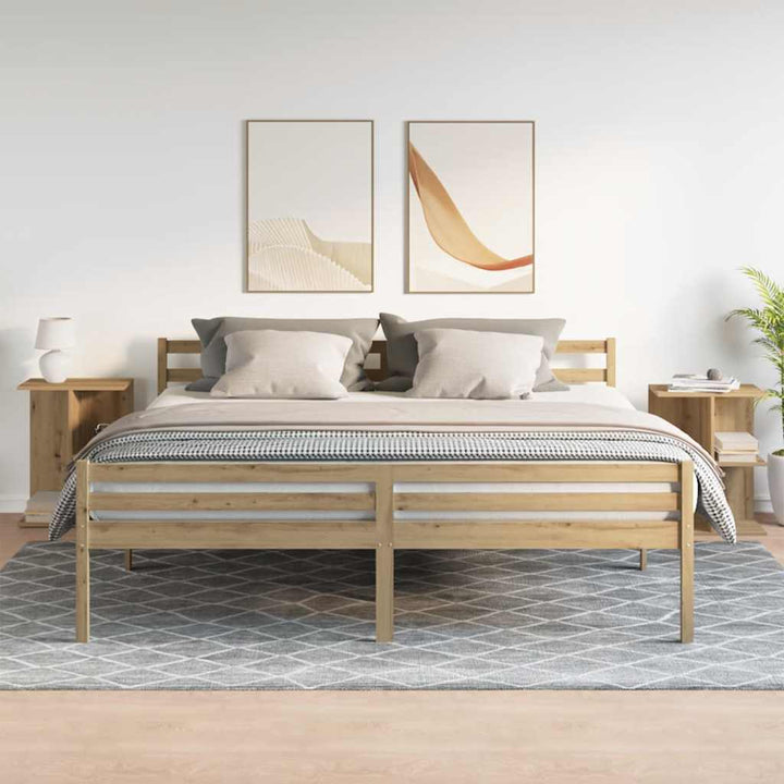 Sängbord 2 St 46,5X29X61 Cm Konstruerat Trä