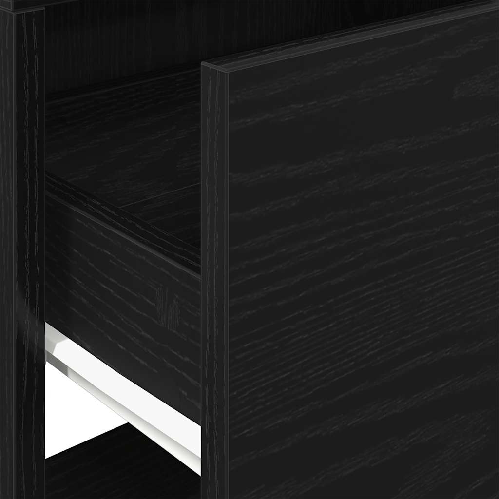 Sängbord Med Låda Ek 51X31X47 Cm