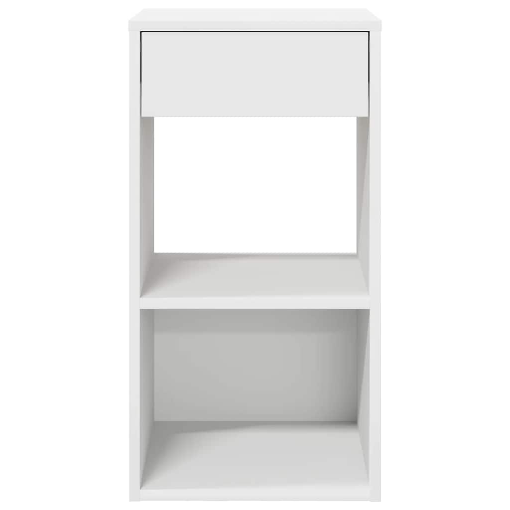 Sängbord 2 St Med Låda 35X34X66,5 Cm