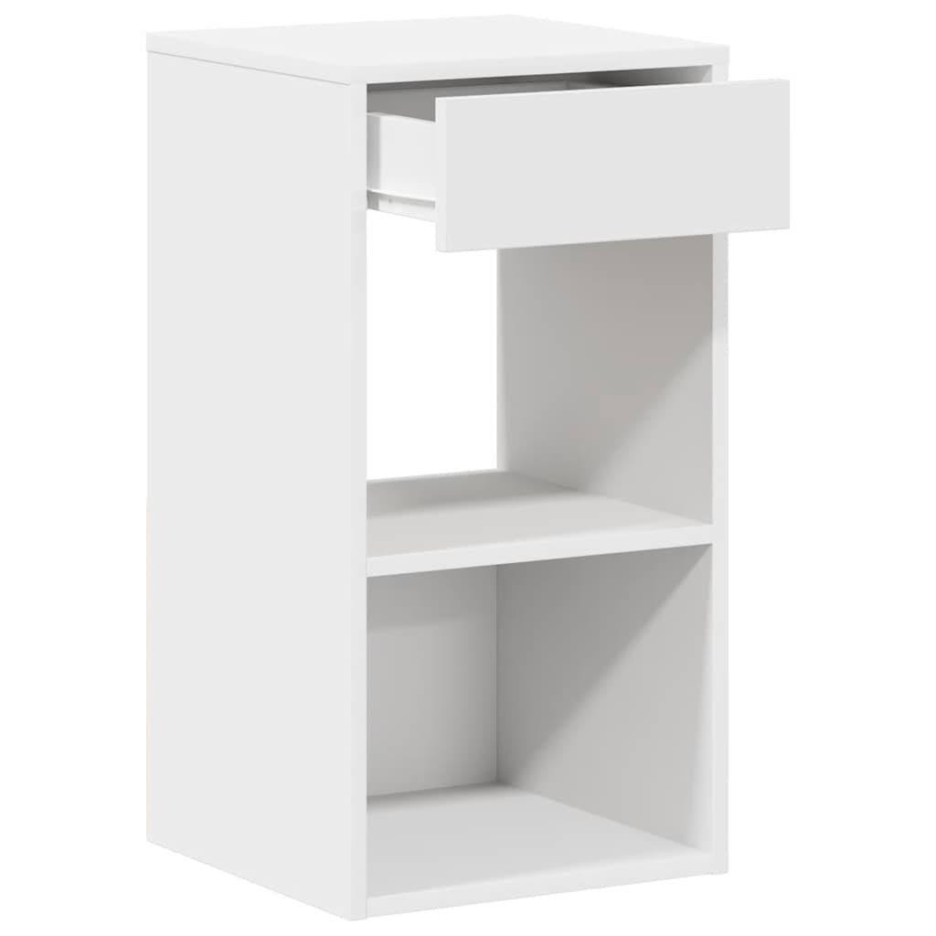 Sängbord 2 St Med Låda 35X34X66,5 Cm