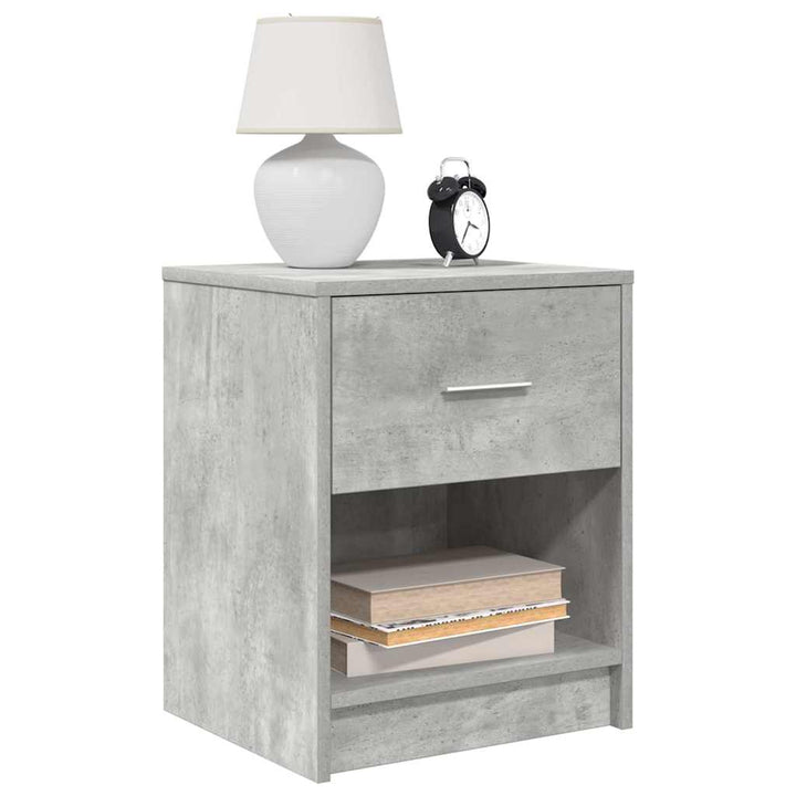 Sängbord 2 St Med Låda 40X34X50 Cm