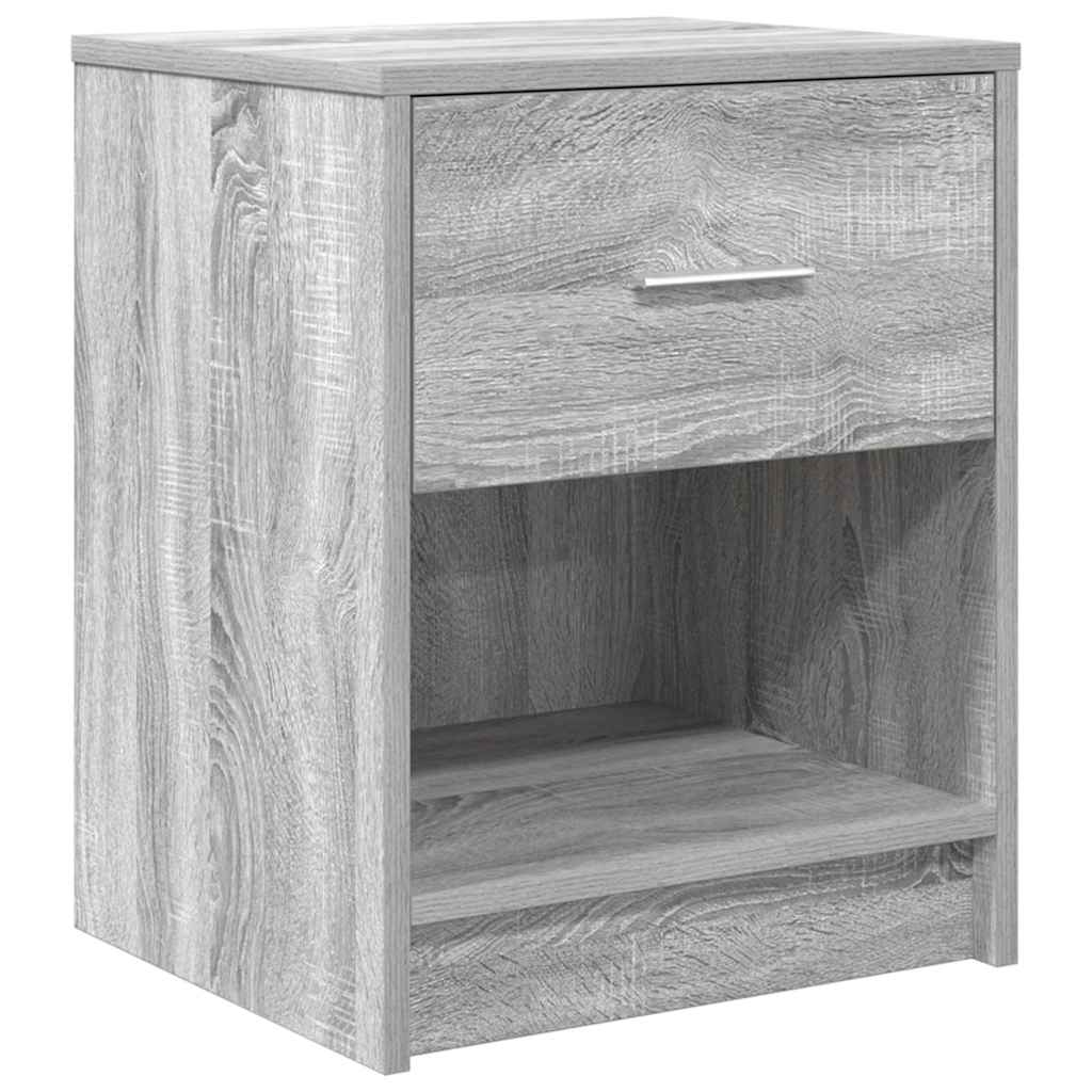 Sängbord 2 St Med Låda 40X34X50 Cm