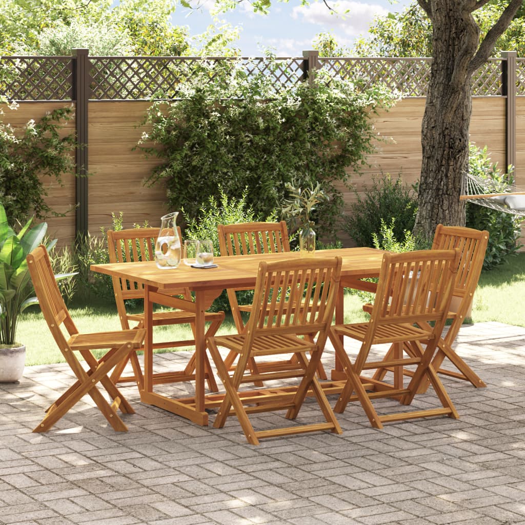 Matgrupp För Trädgården 9 Delar 180X90X75 Cm Massivt Akaciaträ