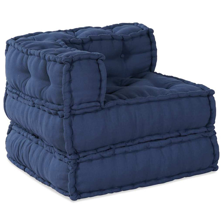Modulsofa Enhet Tyg Indigo 70 X 70 X 56 Cm