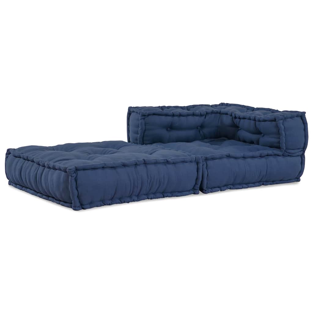 Modulsofa Enhet Tyg Indigo 70 X 70 X 56 Cm