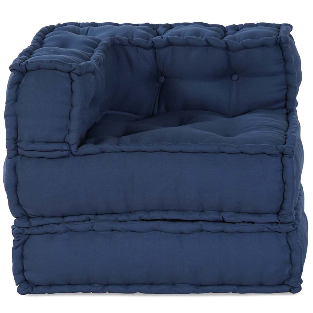 Modulsofa Enhet Tyg Indigo 70 X 70 X 56 Cm