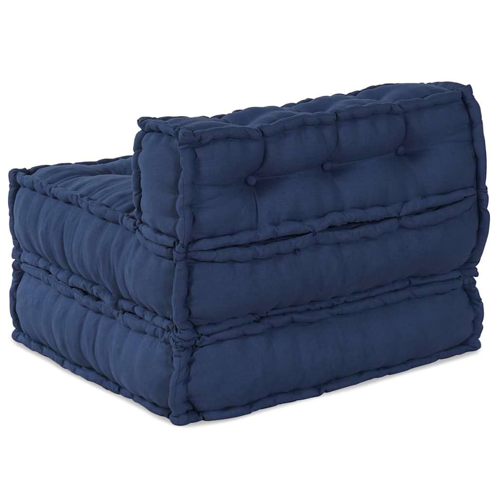 Modulsofa Enhet Tyg Indigo 70 X 70 X 56 Cm