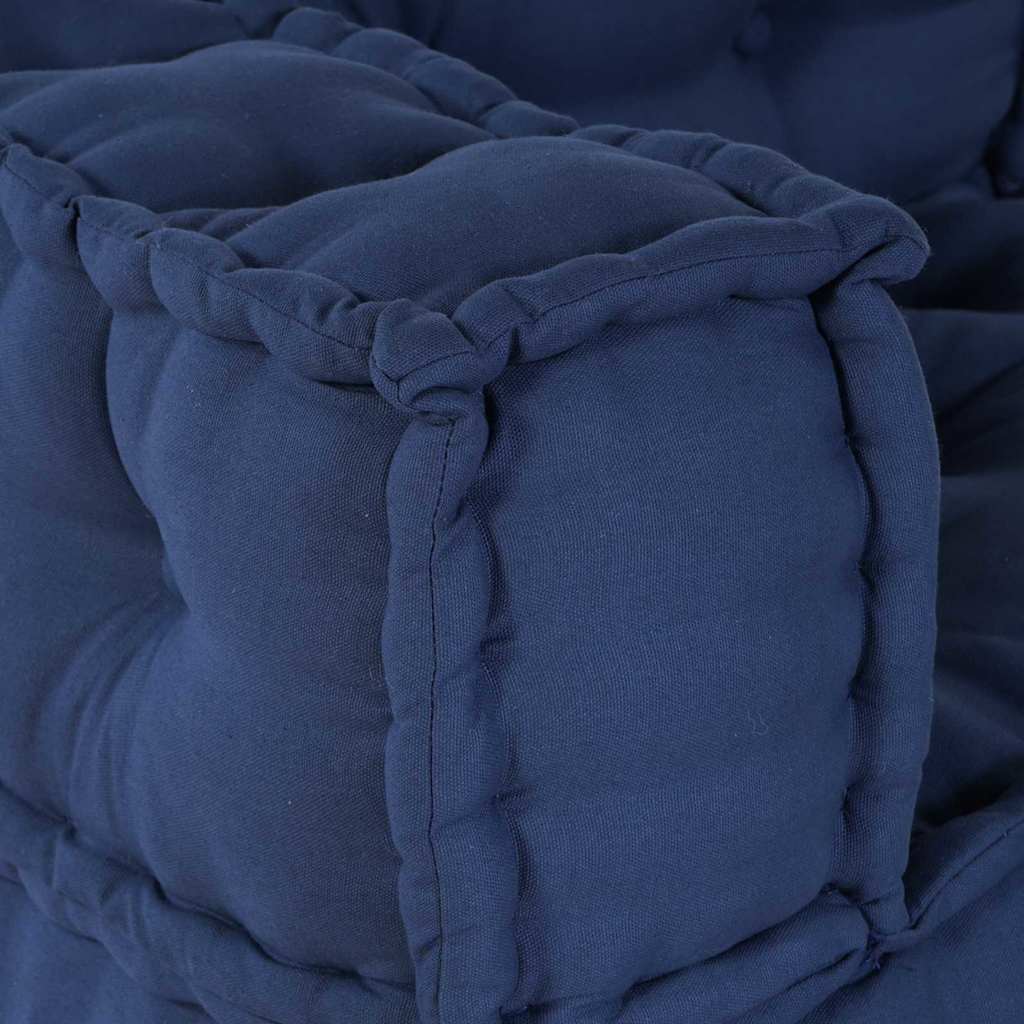 Modulsofa Enhet 3 St Tyg Indigo 140 X 70 X 36 Cm