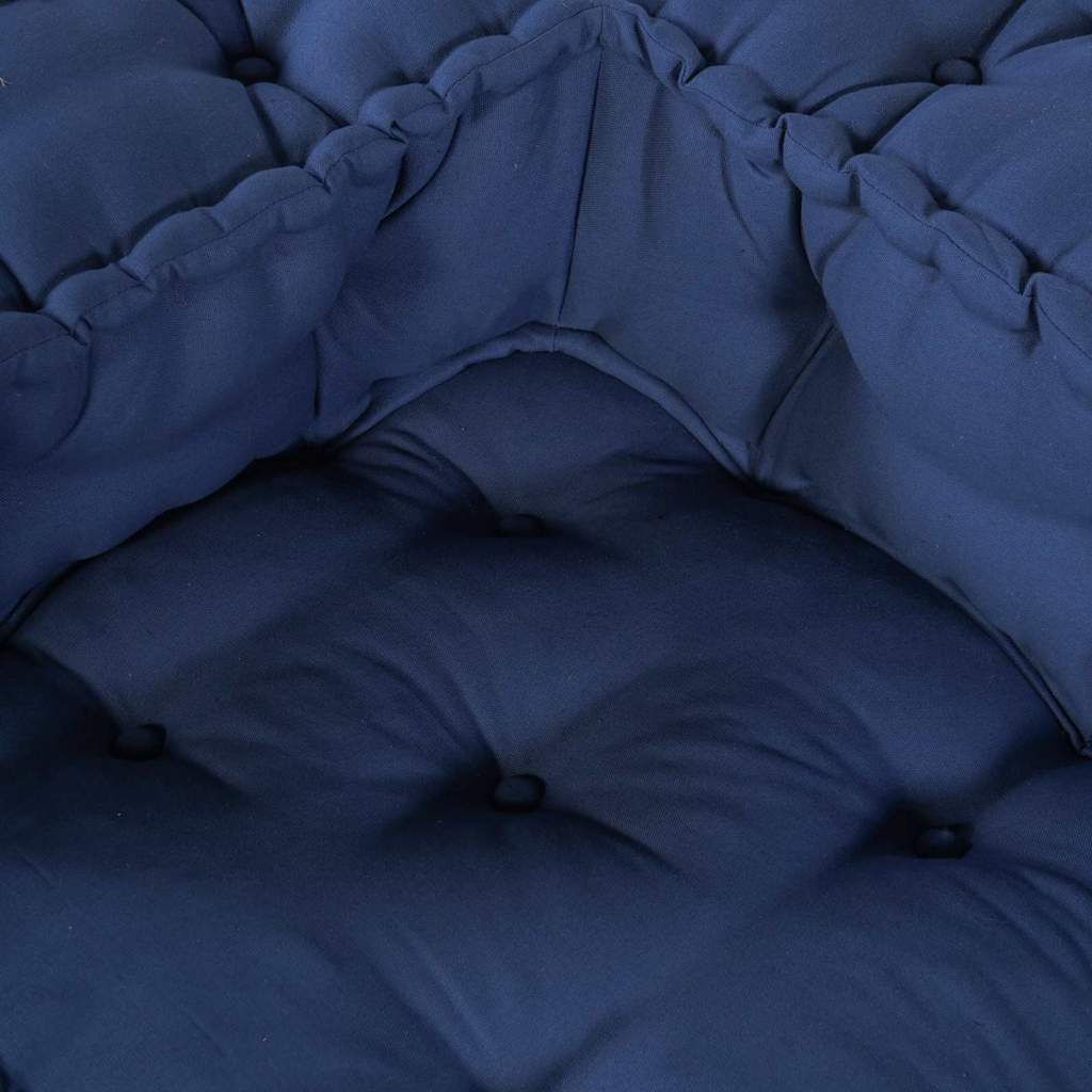 Modulsofa Enhet 3 St Tyg Indigo 140 X 70 X 36 Cm