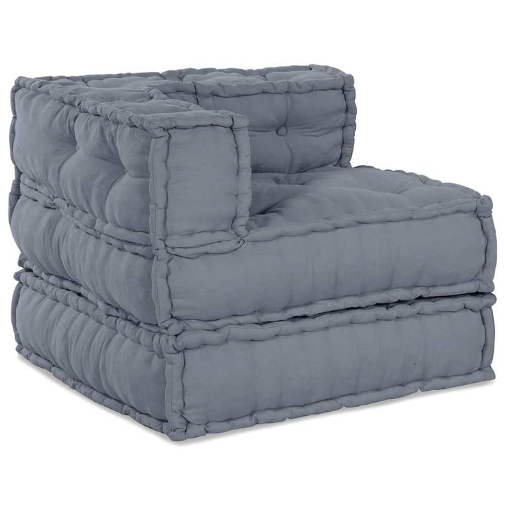 Modulsofa Enhet Tyg Grå 70 X 70 X 56 Cm