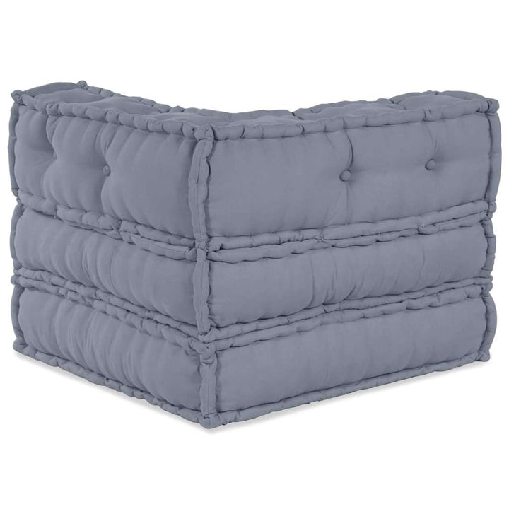 Modulsofa Enhet Tyg Grå 70 X 70 X 56 Cm