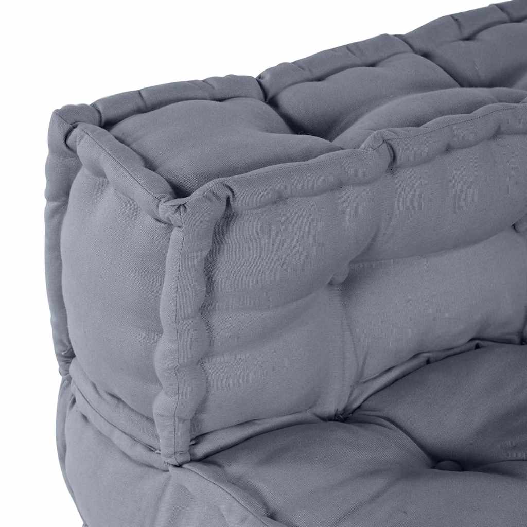 Modulsofa Enhet Tyg Grå 70 X 70 X 56 Cm