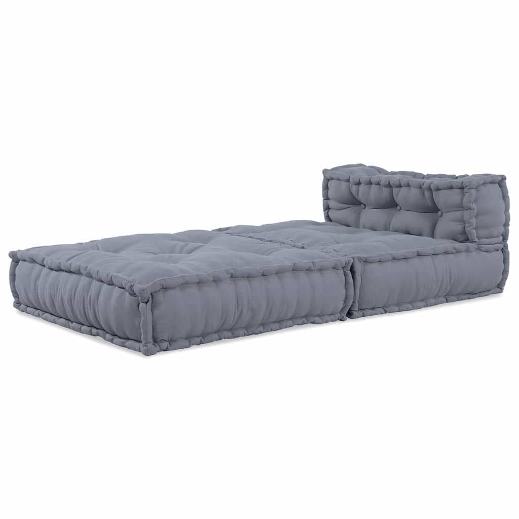 Modulsofa Enhet Tyg Grå 70 X 70 X 56 Cm