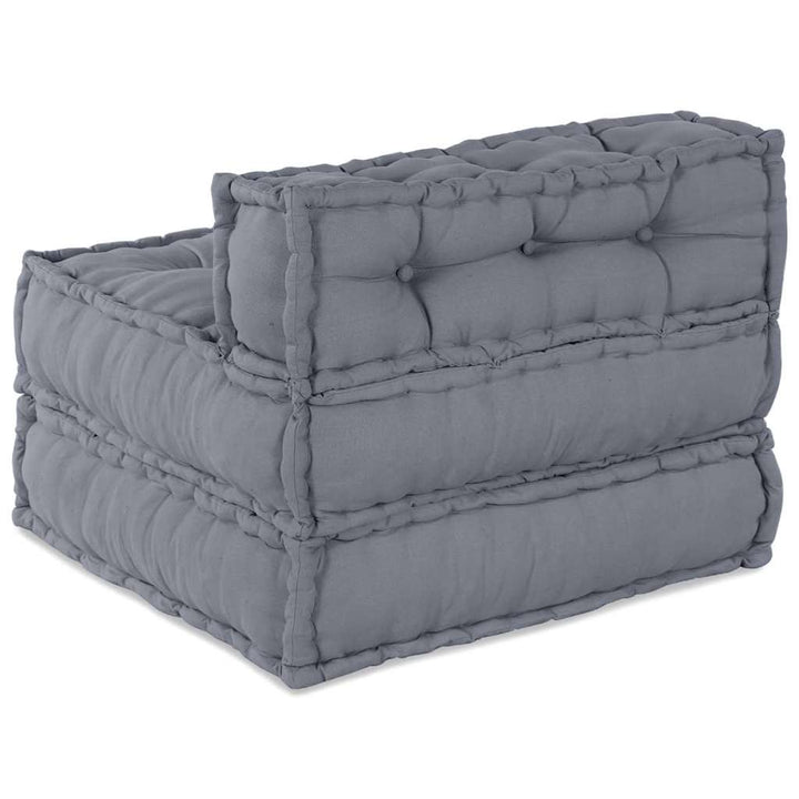 Modulsofa Enhet Tyg Grå 70 X 70 X 56 Cm