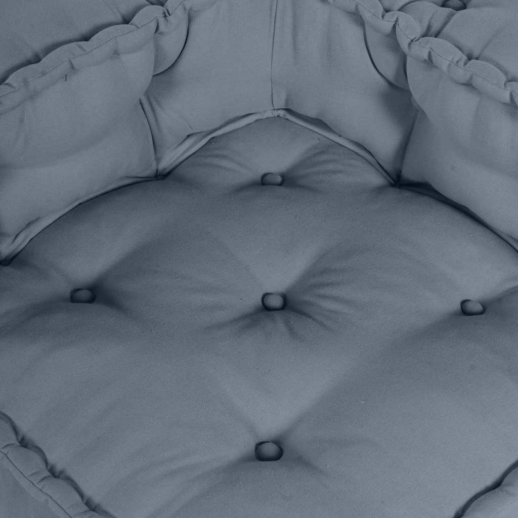Modulsofa Enhet 3 St Tyg Grå 140 X 70 X 36 Cm