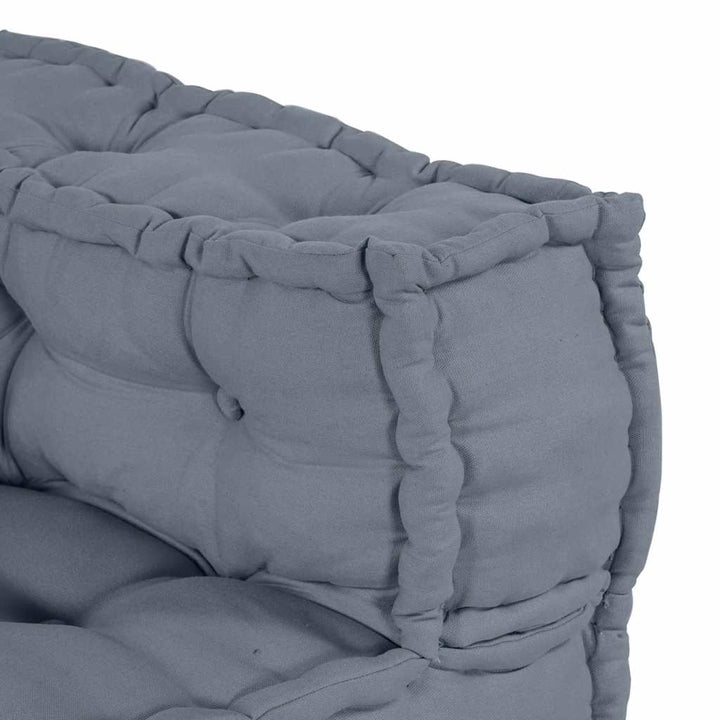 Modulsofa Enhet 3 St Tyg Grå 140 X 70 X 36 Cm