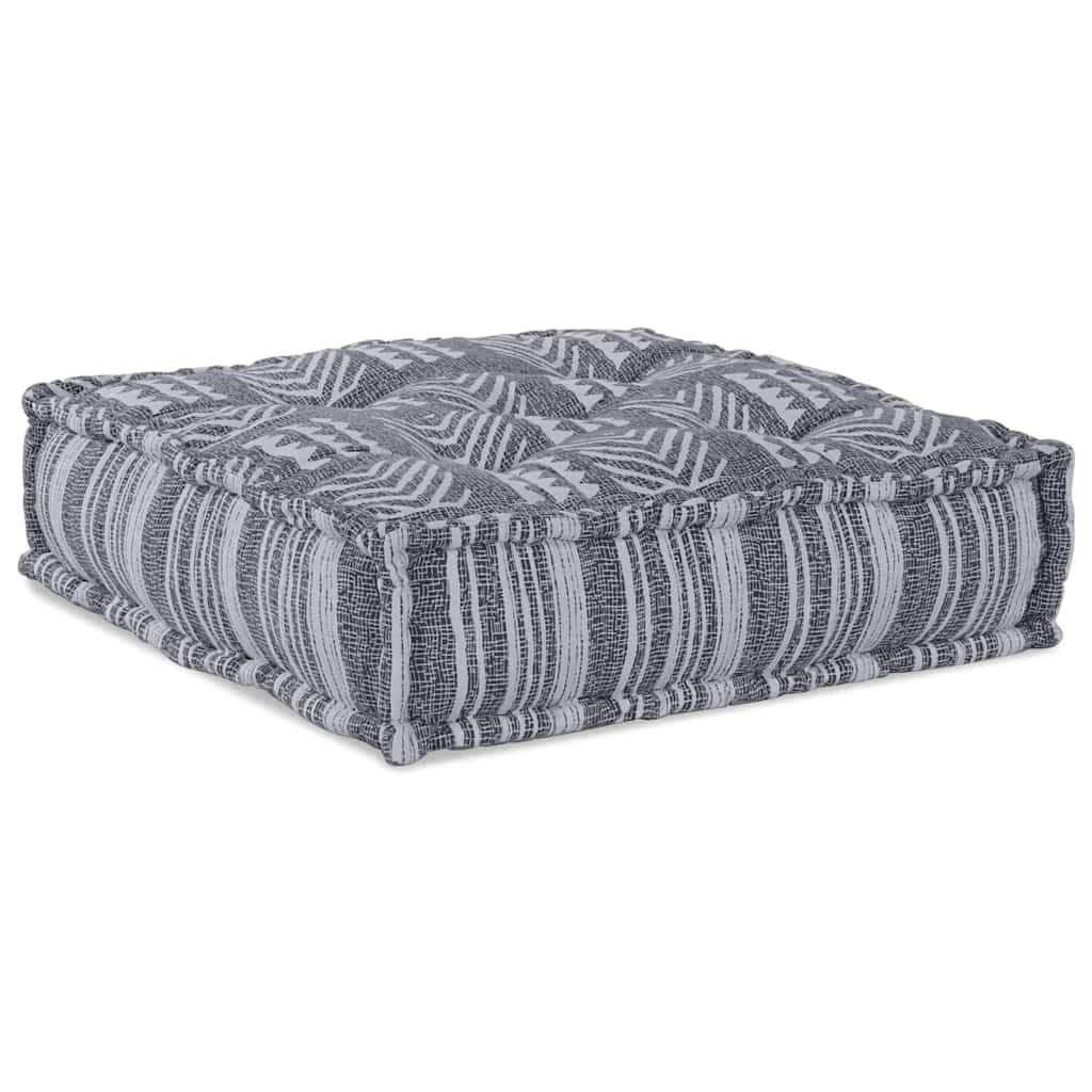 Modulsofa Enhet Grå Tryck 70 X 70 X 56 Cm Tyg
