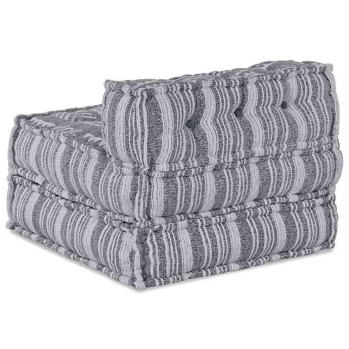 Modulsofa Enhet Grå Tryck 70 X 70 X 56 Cm Tyg
