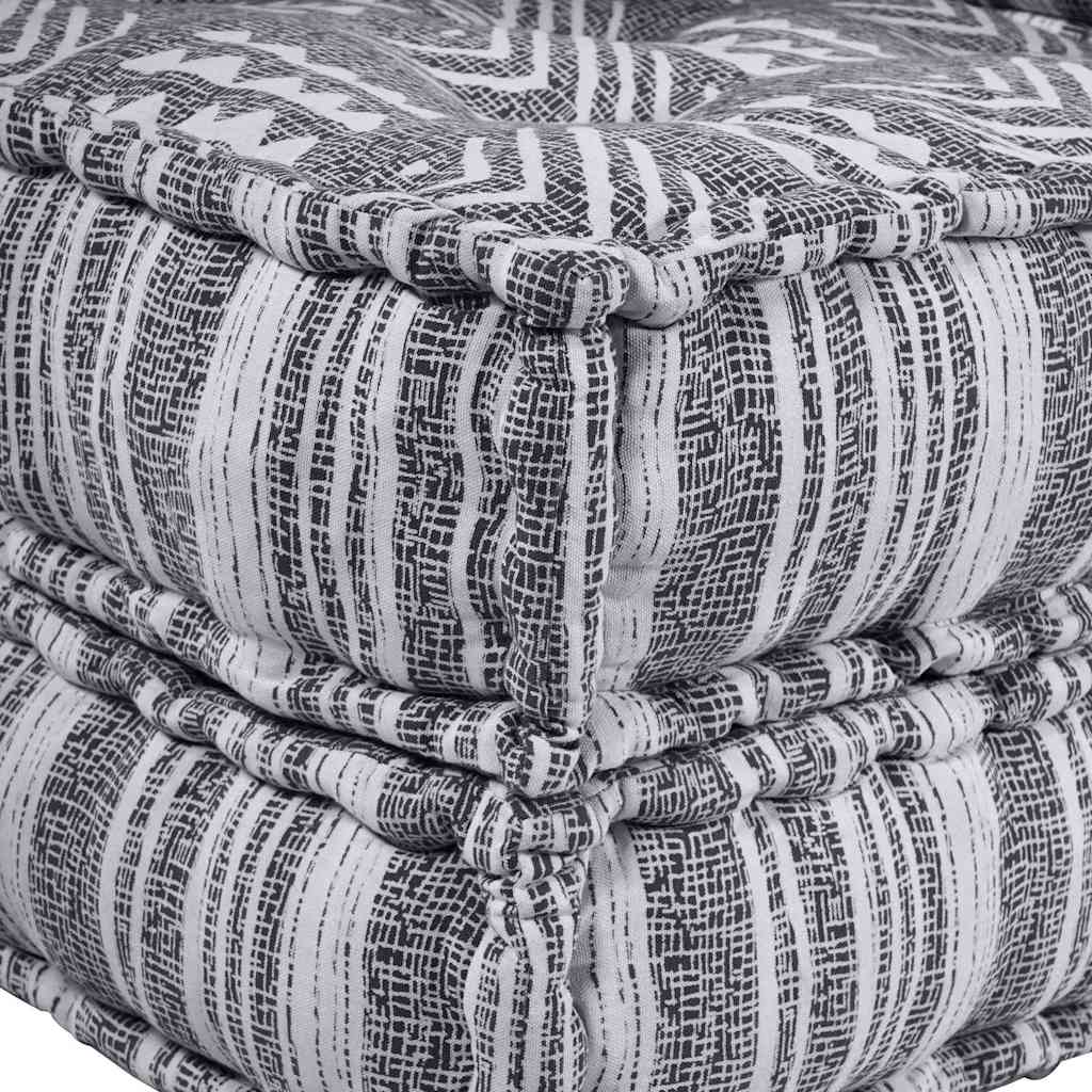 Modulsofa Enhet Grå Tryck 70 X 70 X 36 Cm Tyg