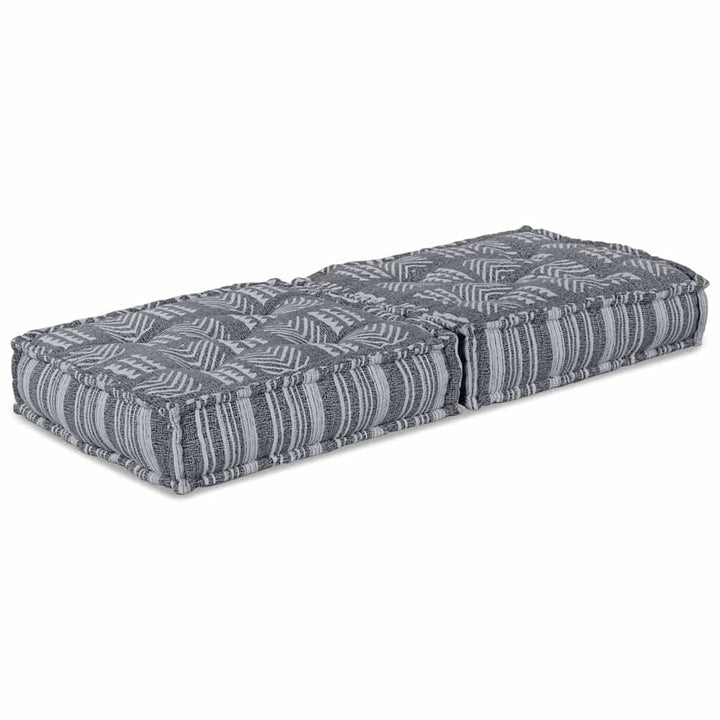 Modulsofa Enhet Grå Tryck 70 X 70 X 36 Cm Tyg