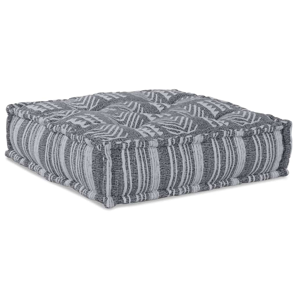 Modulsofa Enhet Grå Tryck 70 X 70 X 36 Cm Tyg