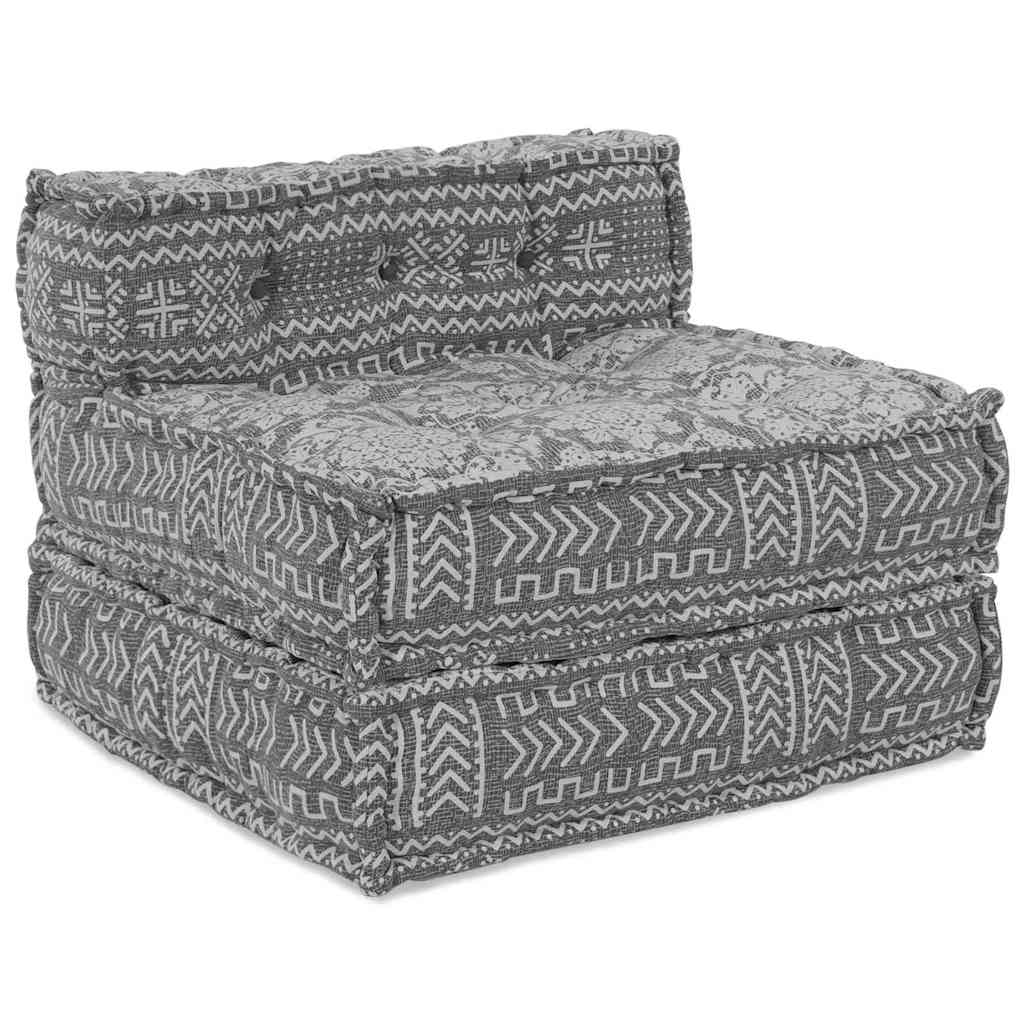 Modulsofa Enhet Ljusgrå 70 X 70 X 56 Cm Tyg