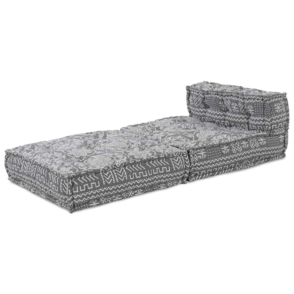 Modulsofa Enhet Ljusgrå 70 X 70 X 56 Cm Tyg