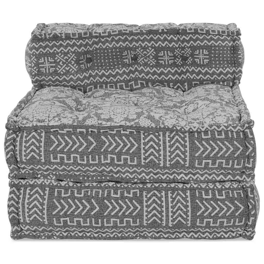 Modulsofa Enhet Ljusgrå 70 X 70 X 56 Cm Tyg