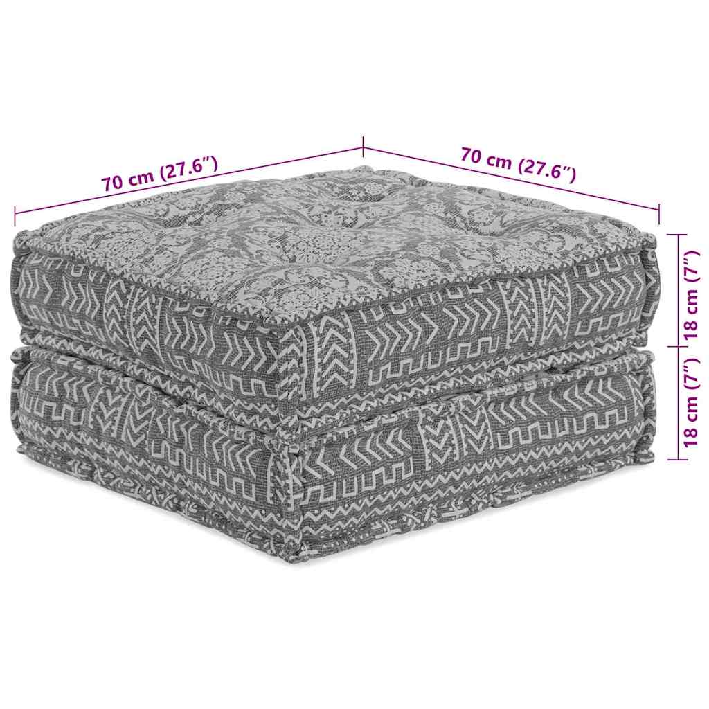 Modulsofa Enhet Ljusgrå 70 X 70 X 36 Cm Tyg