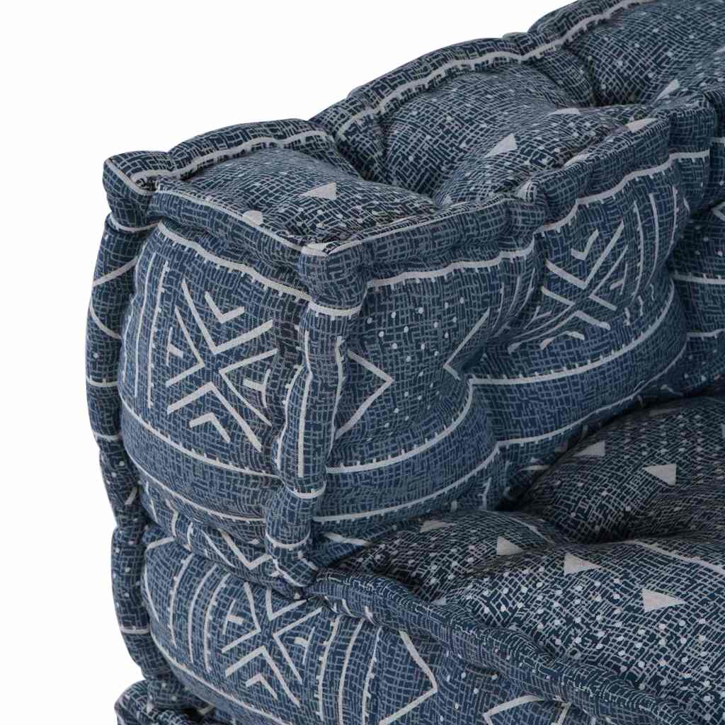 Modulsofa Enhet Indigo Tryck 70 X 70 X 56 Cm Tyg