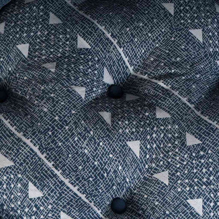 Modulsofa Enhet Indigo Tryck 70 X 70 X 56 Cm Tyg