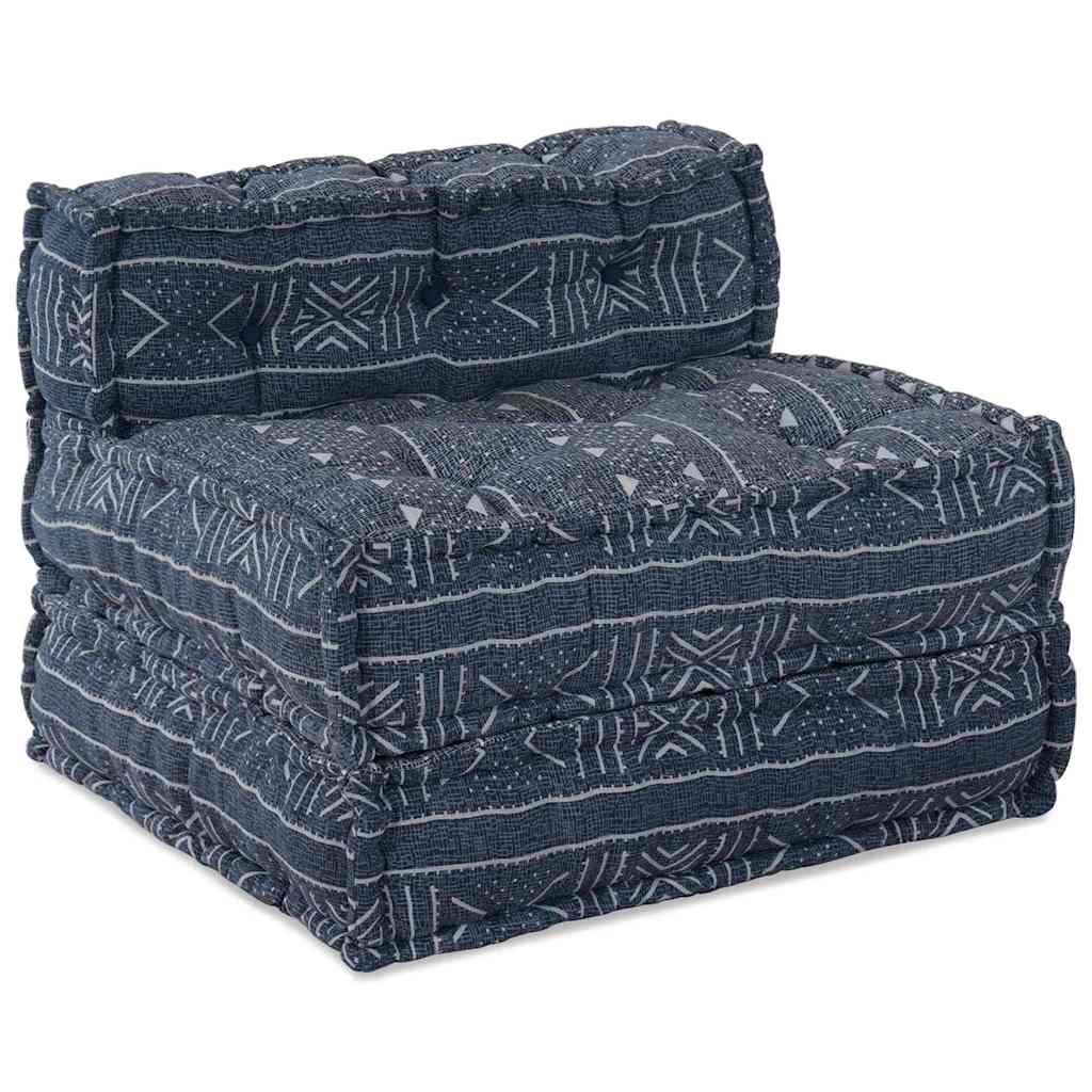 Modulsofa Enhet Indigo Tryck 70 X 70 X 56 Cm Tyg