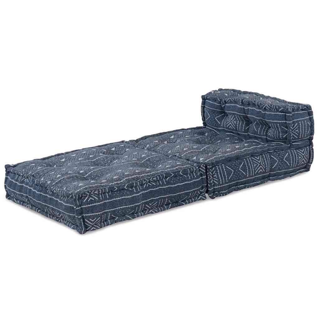 Modulsofa Enhet Indigo Tryck 70 X 70 X 56 Cm Tyg