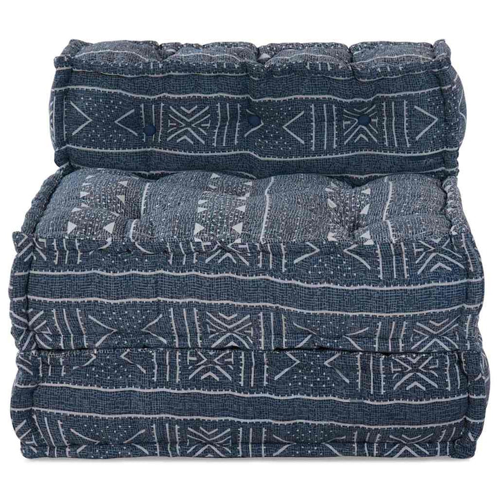 Modulsofa Enhet Indigo Tryck 70 X 70 X 56 Cm Tyg