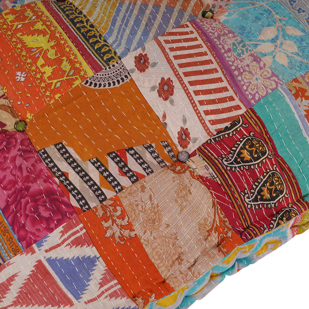 Pallettsoffa Kudde Flerfärgsdesign 120 X 80 X 12 Cm Tyg