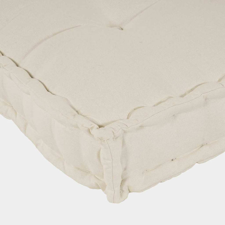 Pallettsoffa Kudde 2 Pcs Gräddvit 120 X 80 X 38 Cm Tyg