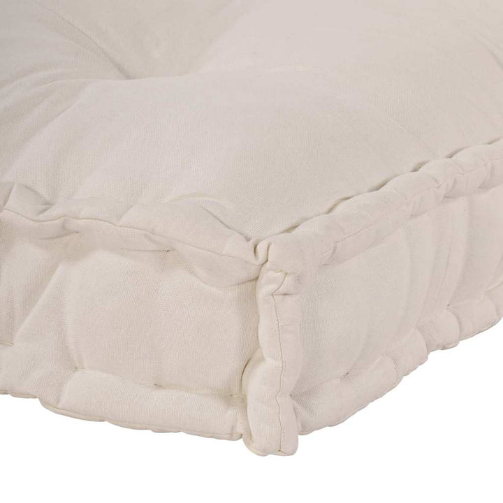 Pallettsoffa Kudde Gräddvit 120 X 80 X 12 Cm Tyg
