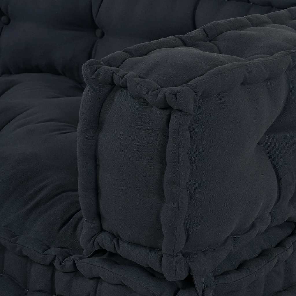 Pallettsoffa Kudde 3 Pcs Antracit 120 X 80 X 38 Cm Tyg