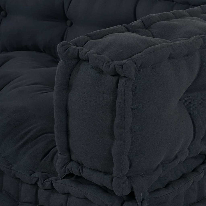 Pallettsoffa Kudde 3 Pcs Antracit 120 X 80 X 38 Cm Tyg