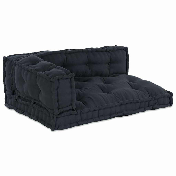 Pallettsoffa Kudde 3 Pcs Antracit 120 X 80 X 38 Cm Tyg