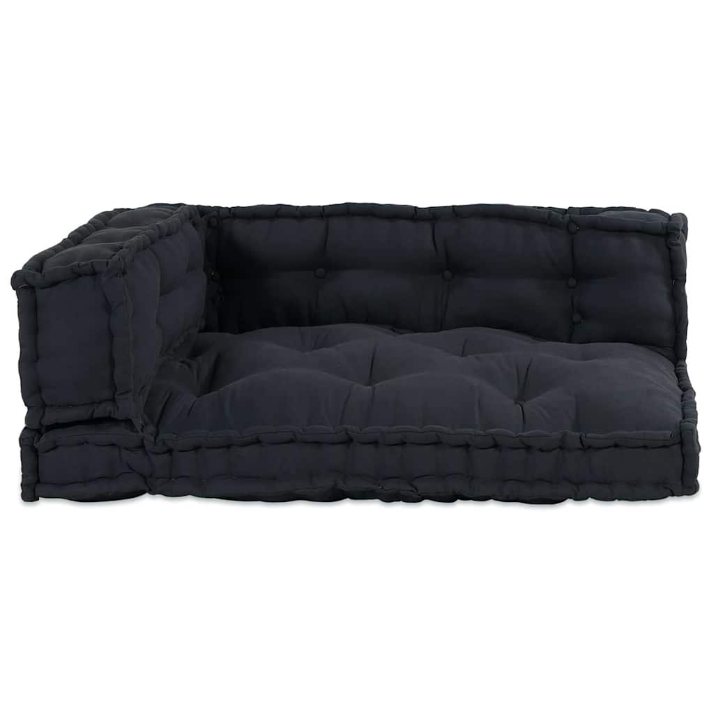 Pallettsoffa Kudde 3 Pcs Antracit 120 X 80 X 38 Cm Tyg