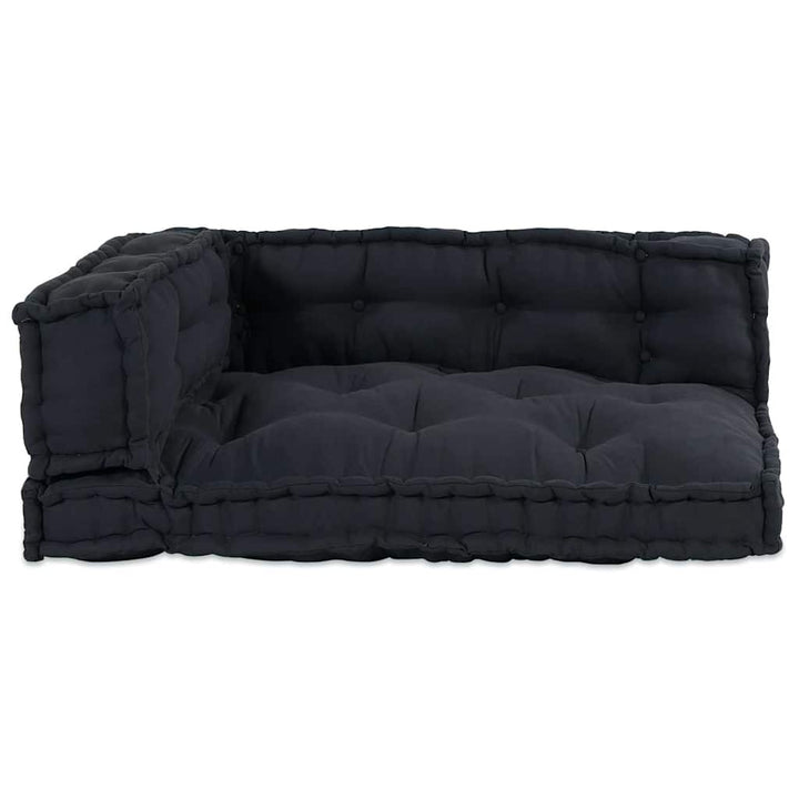 Pallettsoffa Kudde 3 Pcs Antracit 120 X 80 X 38 Cm Tyg