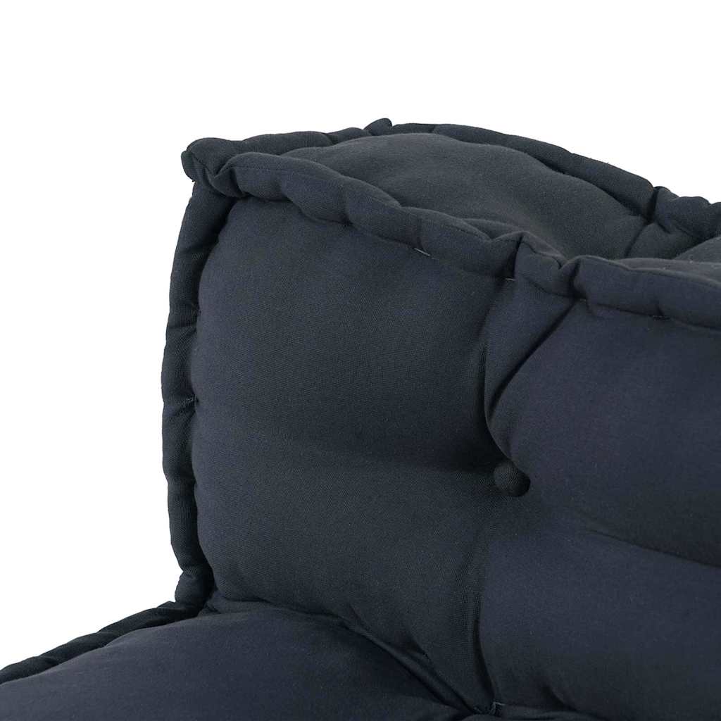 Pallettsoffa Kudde 2 Pcs Antracit 120 X 80 X 38 Cm Tyg