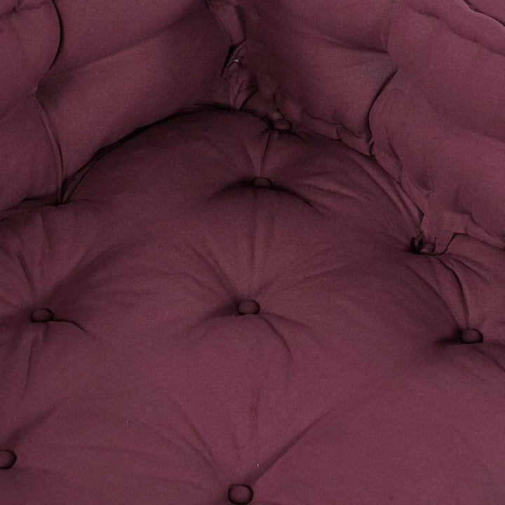 Pallettsoffa Kudde 3 Pcs Bordeaux 120 X 80 X 38 Cm Tyg