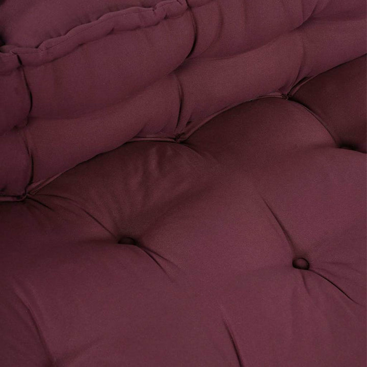Pallettsoffa Kudde 2 Pcs Bordeaux 120 X 80 X 38 Cm Tyg