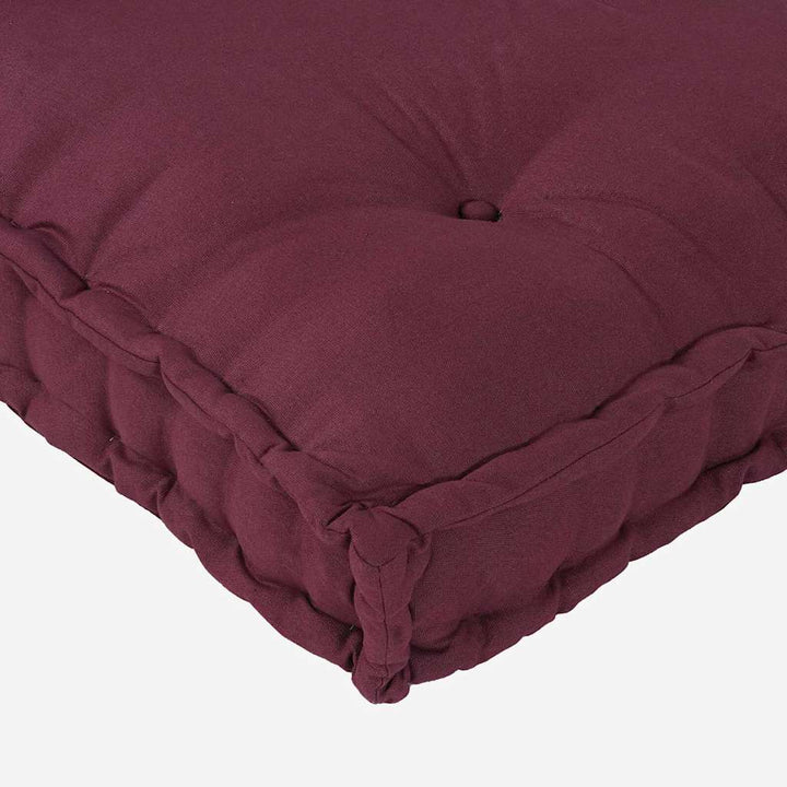 Pallettsoffa Kudde 2 Pcs Bordeaux 120 X 80 X 38 Cm Tyg