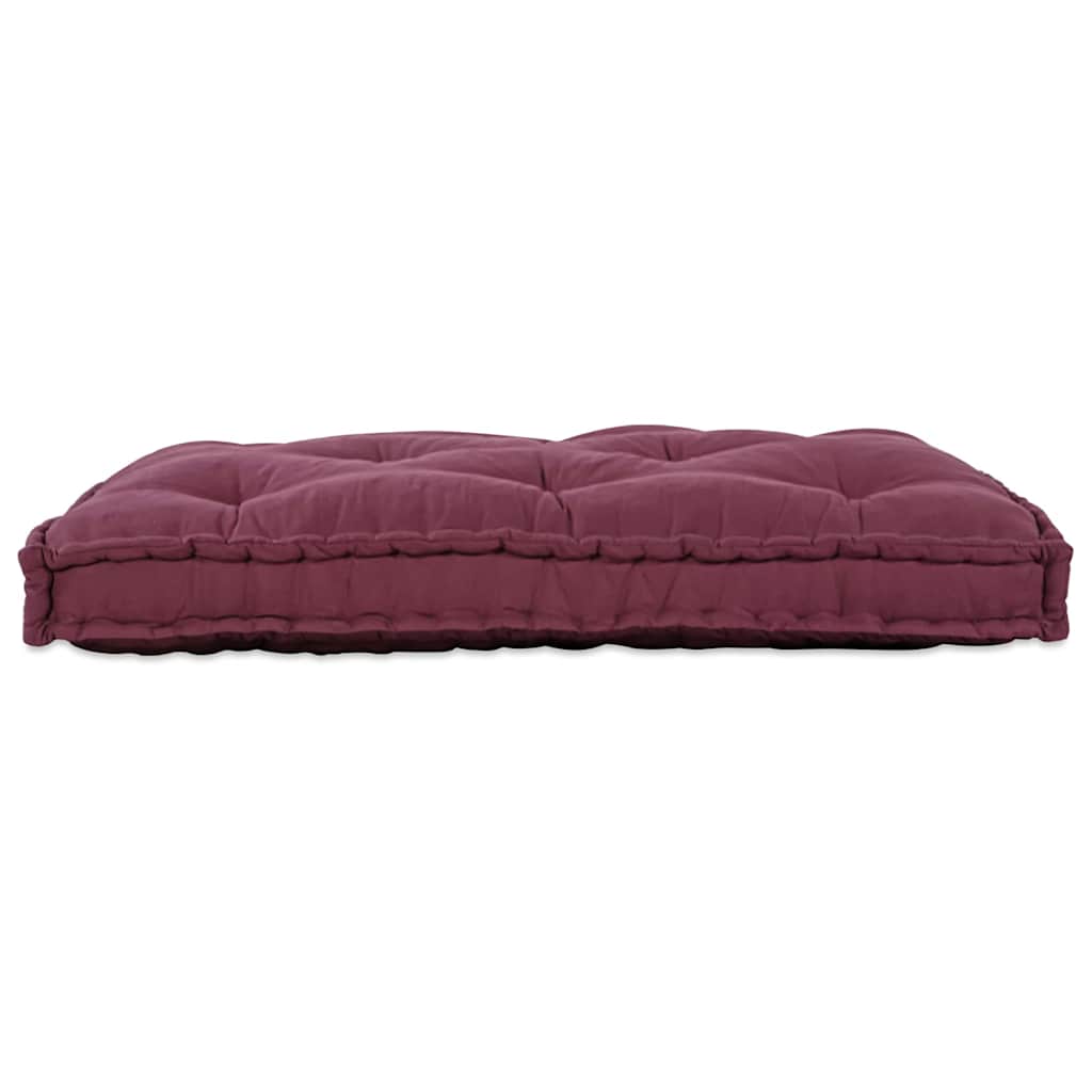 Pallettsoffa Kudde Bordeaux 120 X 80 X 12 Cm Tyg