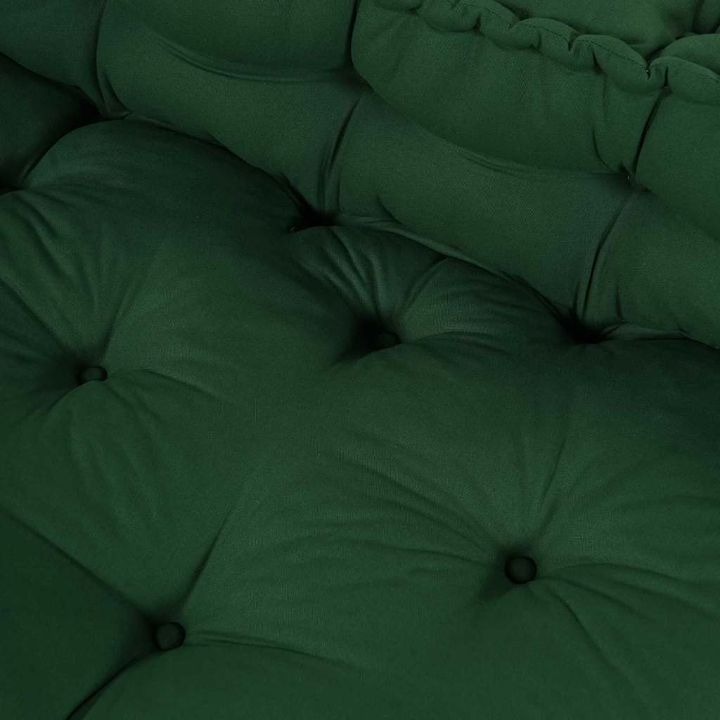 Pallettsoffa Kudde 2 Pcs Grön 120 X 80 X 38 Cm Tyg