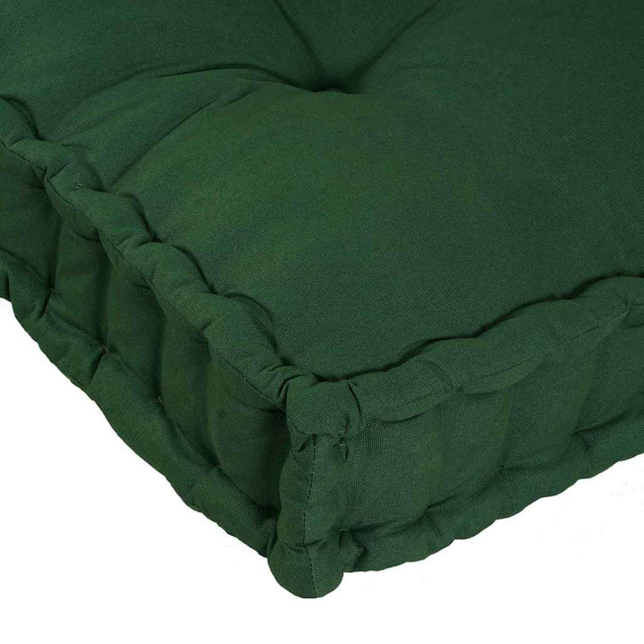 Pallettsoffa Kudde 2 Pcs Grön 120 X 80 X 38 Cm Tyg